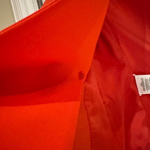 BCBG  Maxazria Vest with Scarf, Size XS, Poinsettia (Orange) - Picture 10 of 14